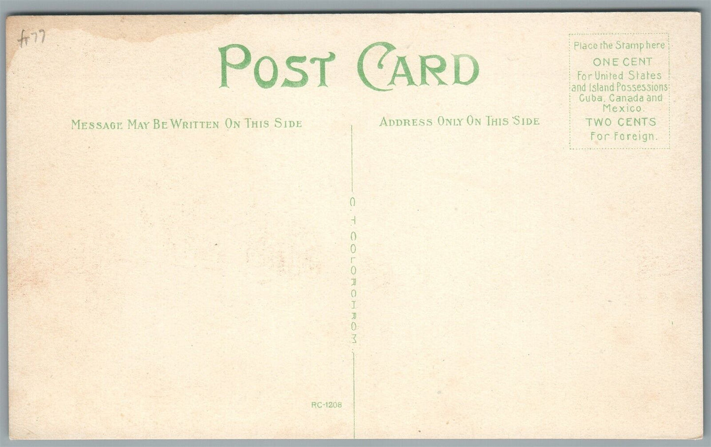 ADAMS NY MAIN STREET ANTIQUE POSTCARD