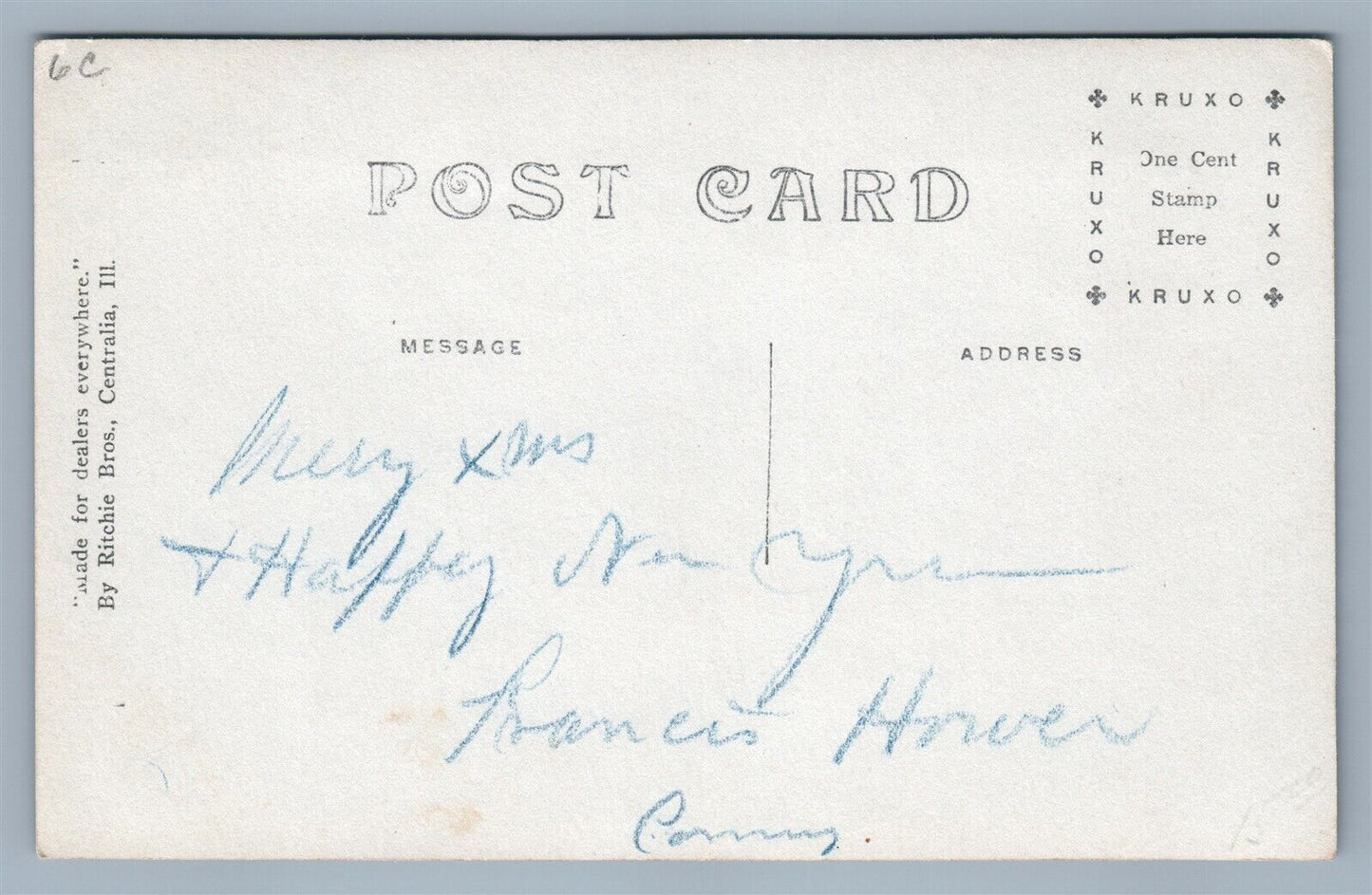 EXAGGERATED CORN KANSAS RAILROAD CAR ANTIQUE REAL PHOTO POSTCARD RPPC railway