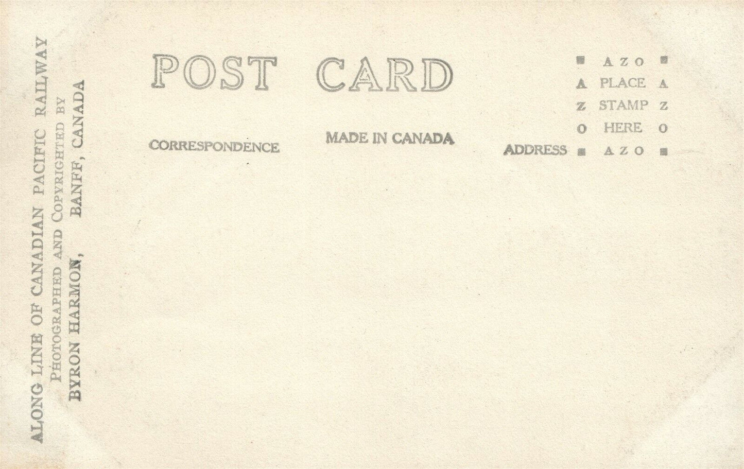 LOWER SPIRAL TUNNEL FIELD CANADA ANTIQUE REAL PHOTO POSTCARD RPPC railroad