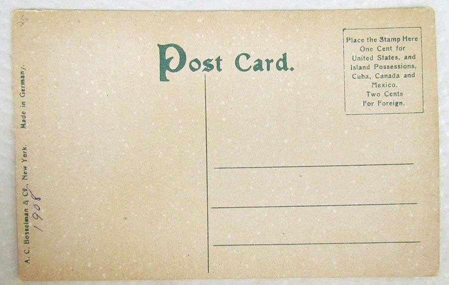 ANTIQUE POSTCARD HOTEL EDGCOMB GALETON PA