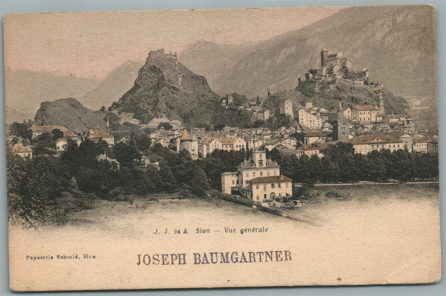 SION SWITZERLAND ANTIQUE POSTCARD
