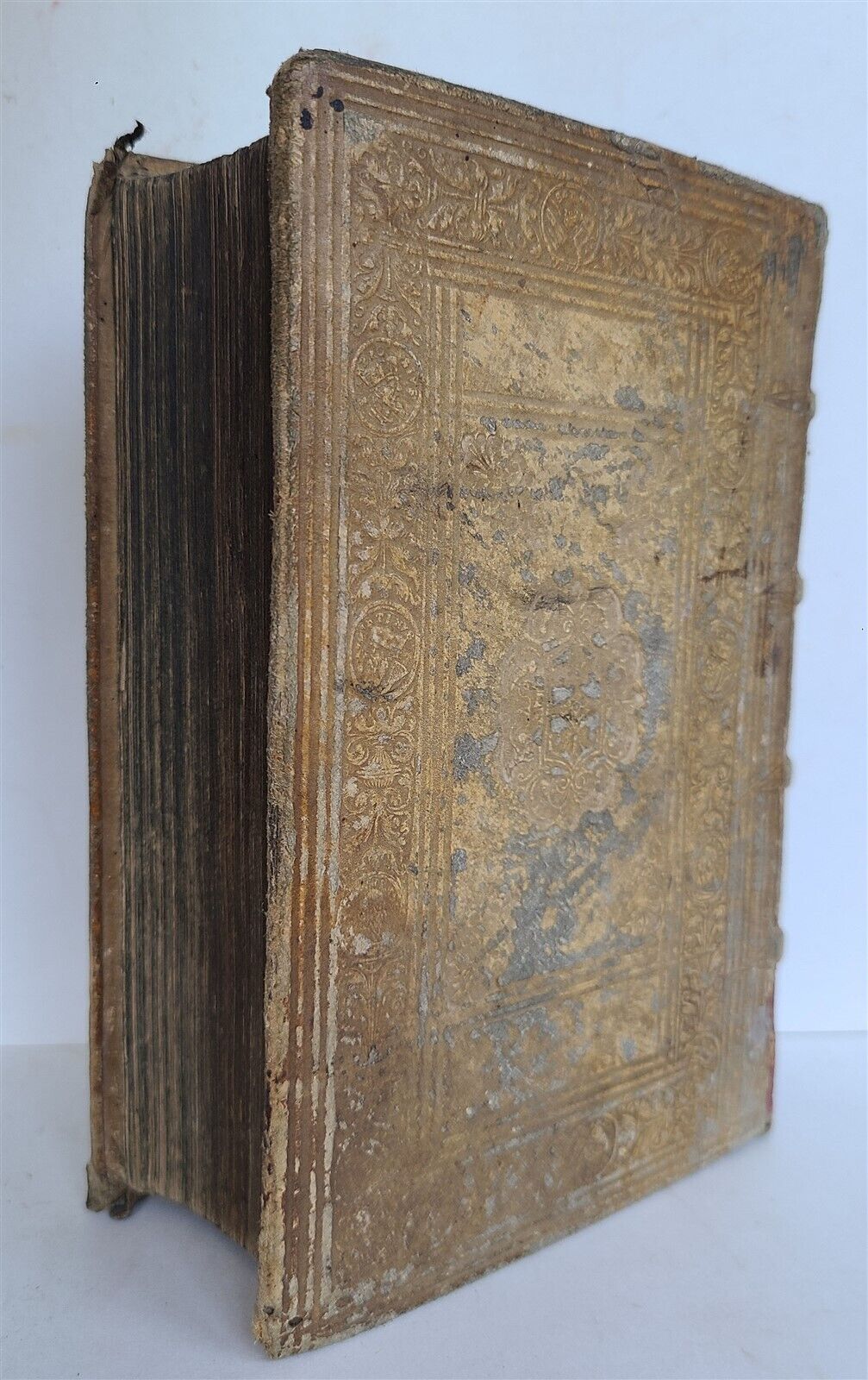 1621 SANCROS. CONCILII TRIDENTINI CANONES et DECRETA antique PIGSKIN BINDING