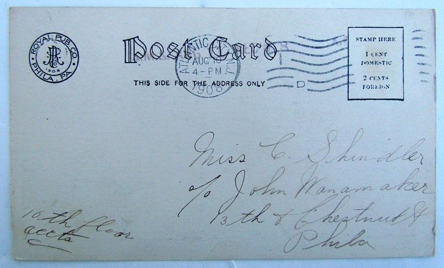 VINTAGE 1906 POSTCARD - THE STEEL PIER ATLANTIC CITY NJ