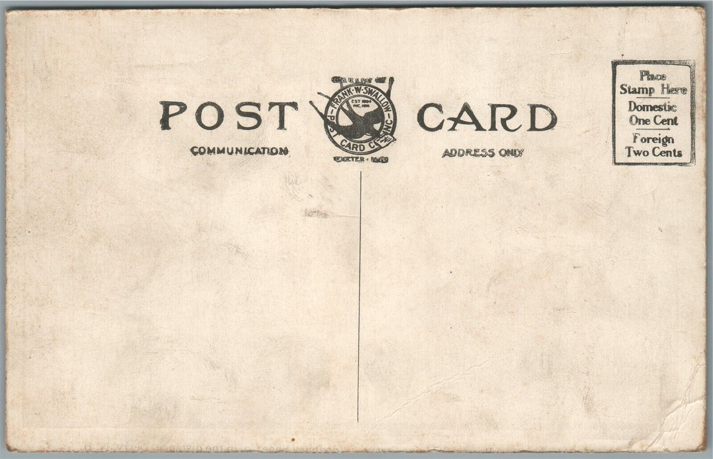 DERRY NH RAILROAD STATION RAILWAY DEPOT WOODBURY SHOE CO. ANTIQUE POSTCARD