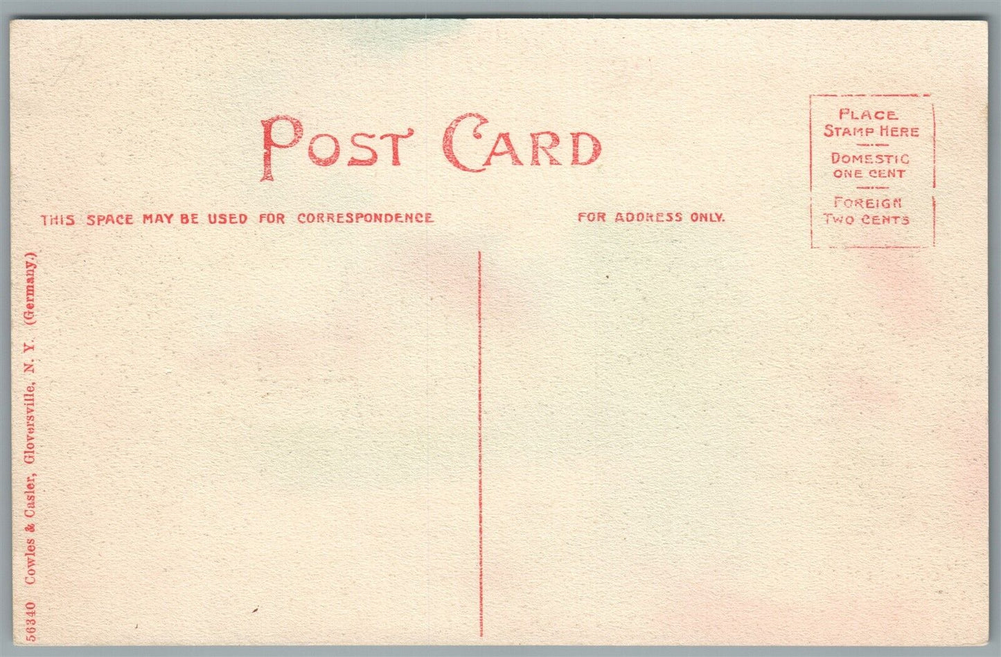 GLOVERSVILLE NY KINGSBORO AVENUE NORTH ANTIQUE POSTCARD