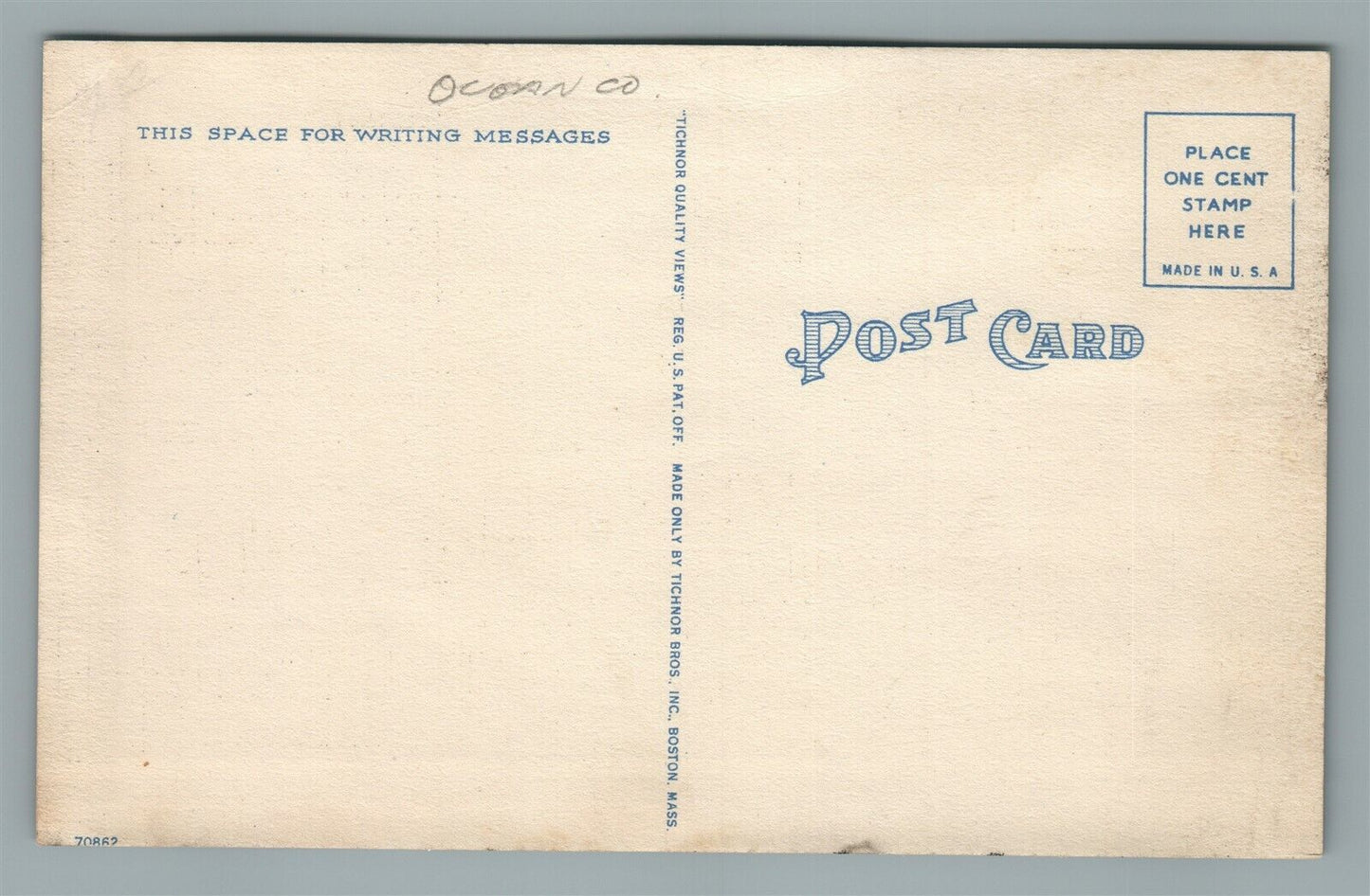 TOMS RIVER NJ HUDDY PARK VINTAGE POSTCARD