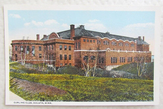ANTIQUE POSTCARD CURLING CLUB DULUTH MINNESOTA