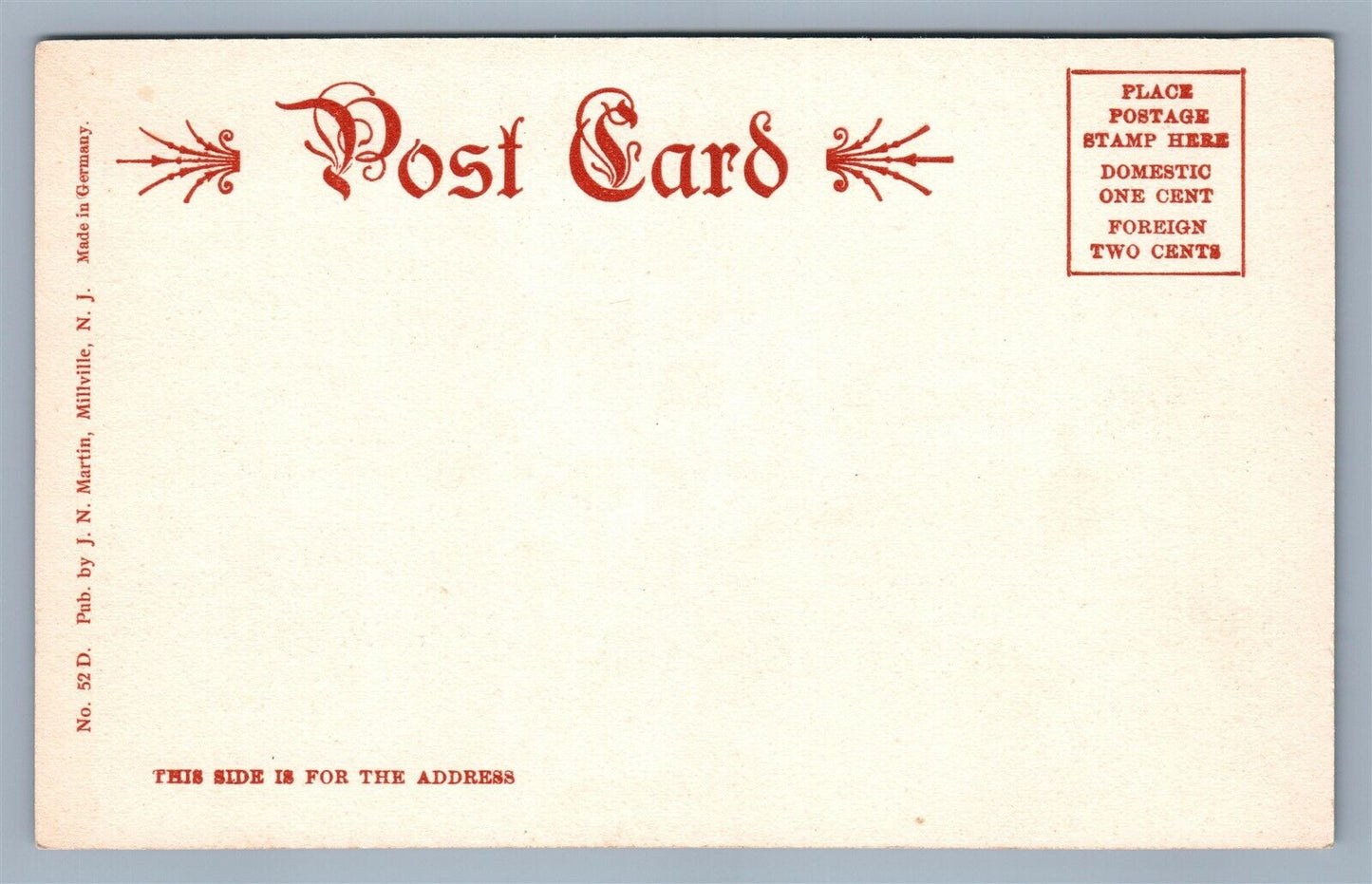 VINELAND NJ SOLDIERS HOME ANTIQUE POSTCARD