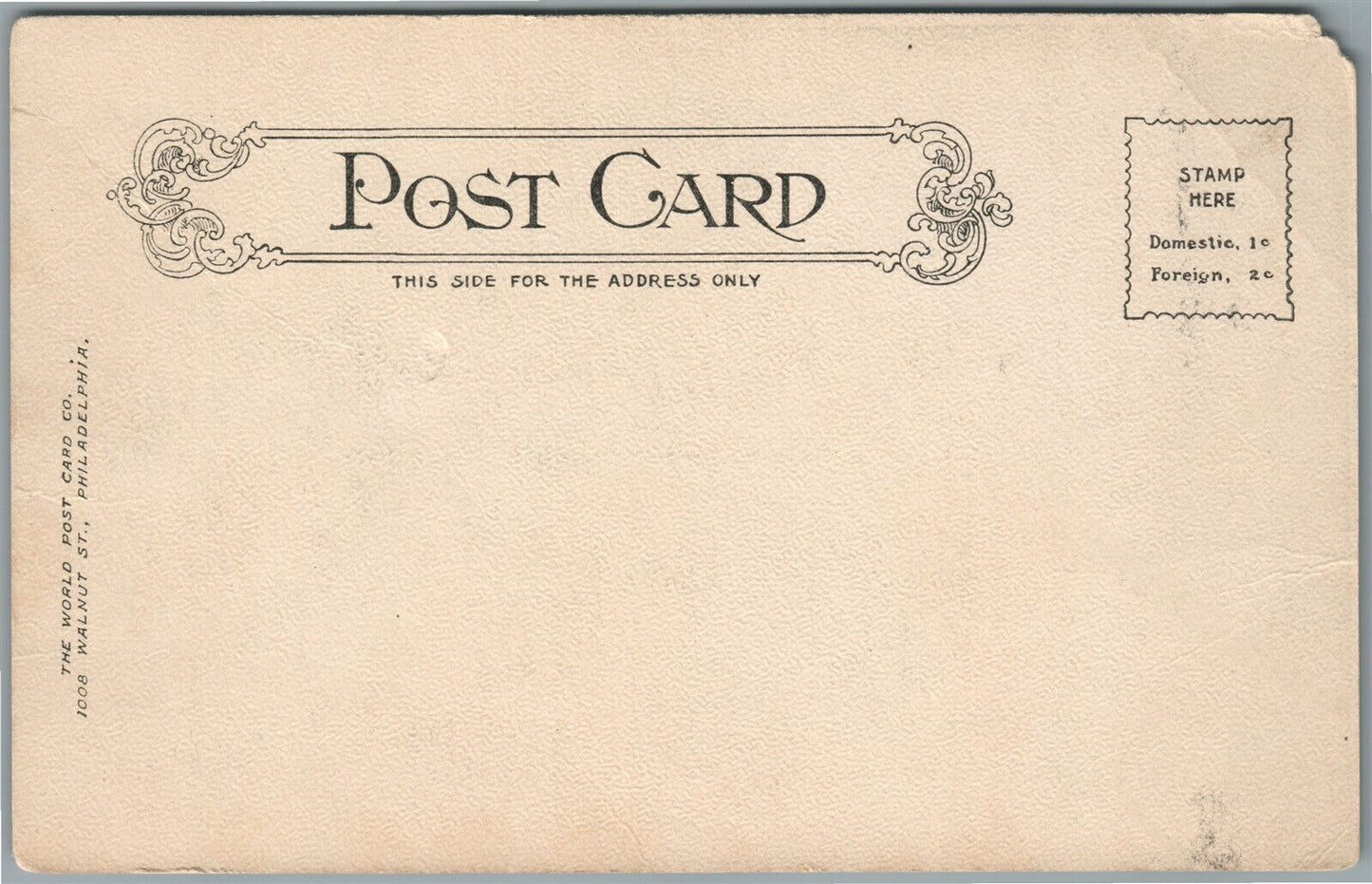 PHILADELPHIA PA LEHMAN HOUSE ANTIQUE POSTCARD