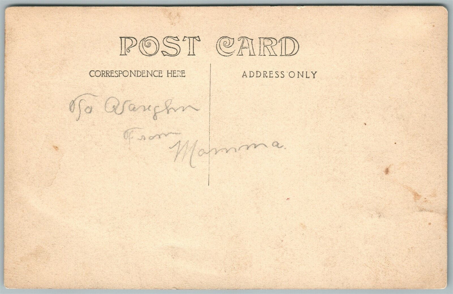 RUMMERFIELD PA McCROSSIN'S MILL ANTIQUE REAL PHOTO POSTCARD RPPC