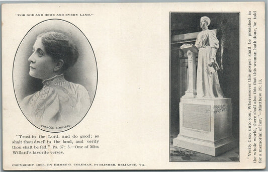 SUFFRAGIST FRANCES MILLARD ANTIQUE POSTCARD