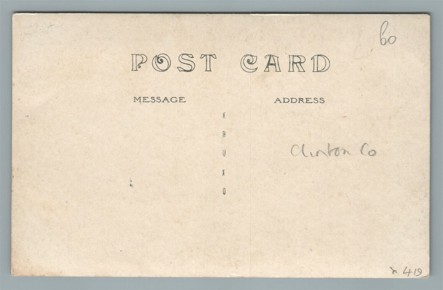 DELMAR IA MAIN STREET ANTIQUE REAL PHOTO POSTCARD RPPC