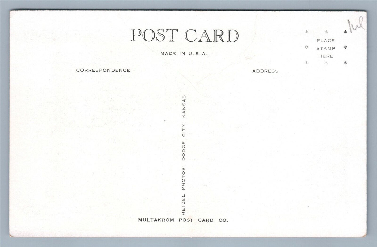 EXAGGERATED GRASSHOPPER FARMING VINTAGE REAL PHOTO POSTCARD RPPC