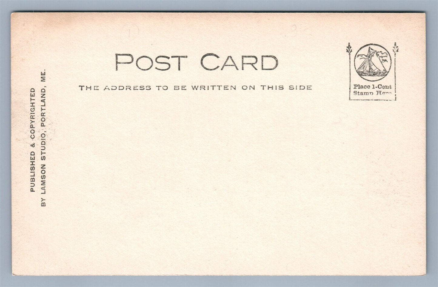 PORTLAND MAINE LIGHTHOUSE VINTAGE REAL PHOTO POSTCARD RPPC