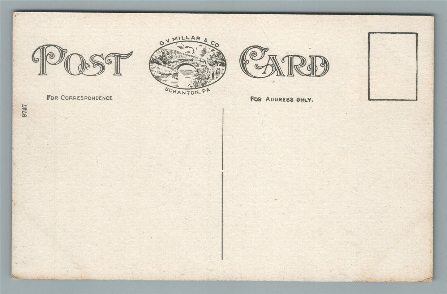 POCONO LAKE PA TUNKHANNOCK CREEK ANTIQUE POSTCARD