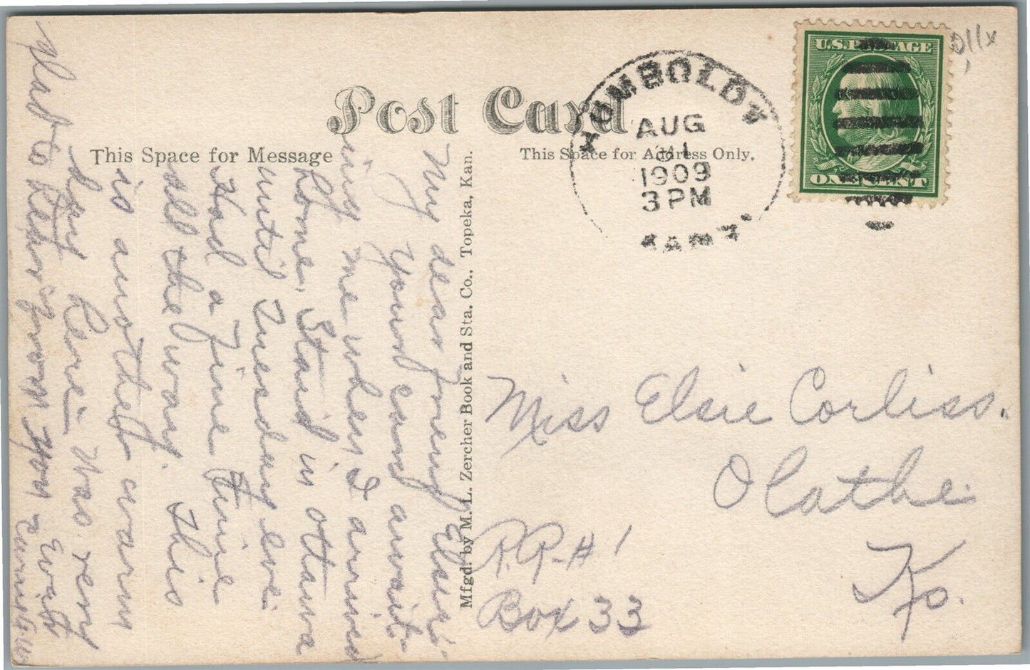 HUMBOLDT KS MONARCH PORTLAND CEMENT CO. ANTIQUE REAL PHOTO POSTCARD RPPC