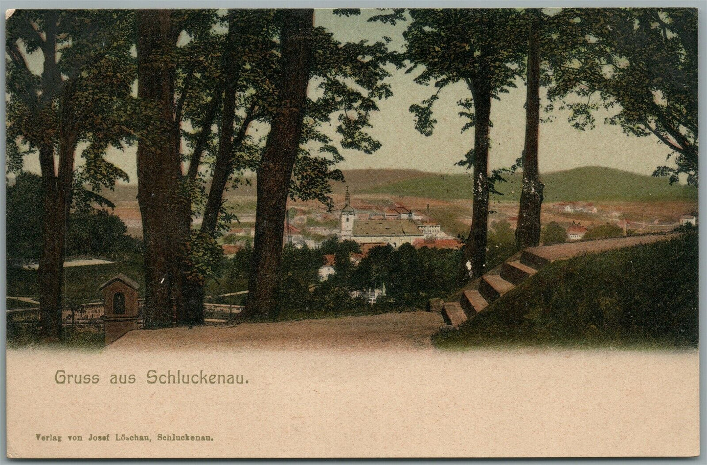 SCHLUCKENAU GERMANY ANTIQUE POSTCARD