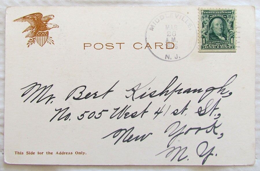 1906 ANTIQUE POSTCARD HALL OF RECORDS NEW YORK CITY N.Y.