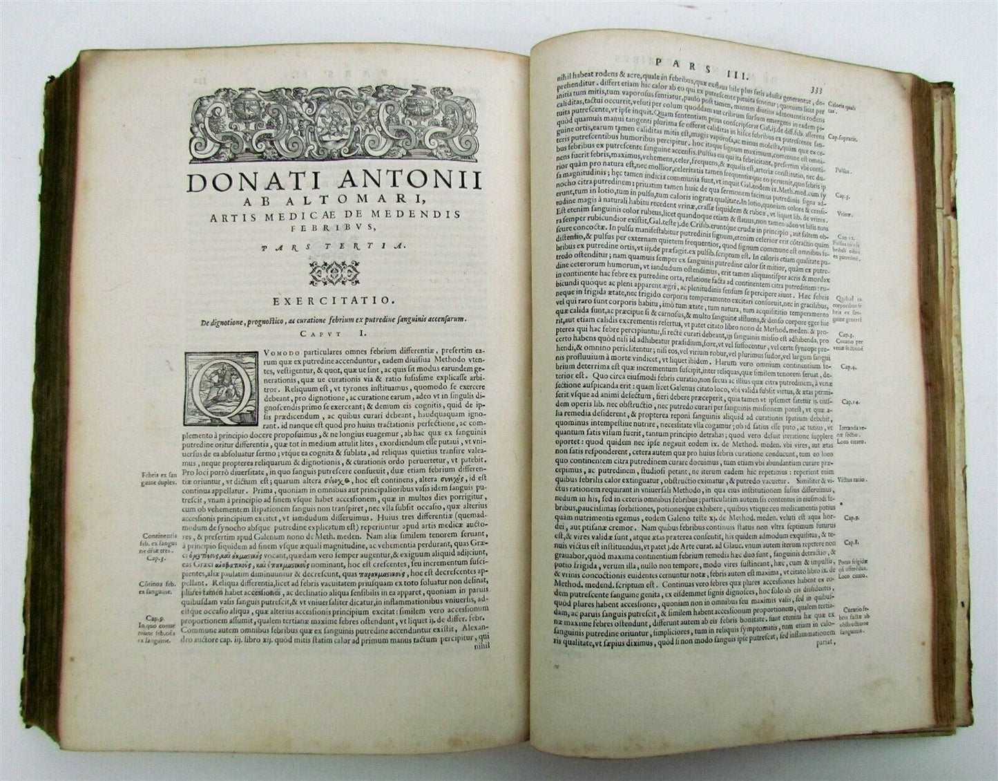 1574 MEDICAL TREATISE DONATI ALTOMARE antique VELLUM BOUND FOLIO rare