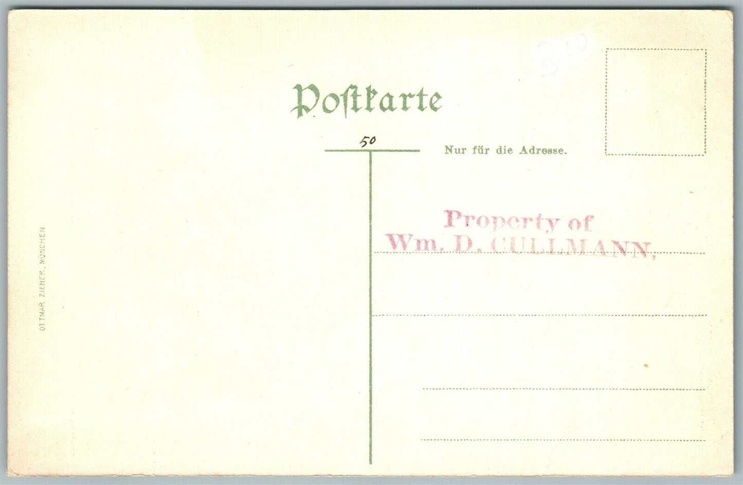 LORELEY MOUNT GERMANY ANTIQUE FANTASY POSTCARD