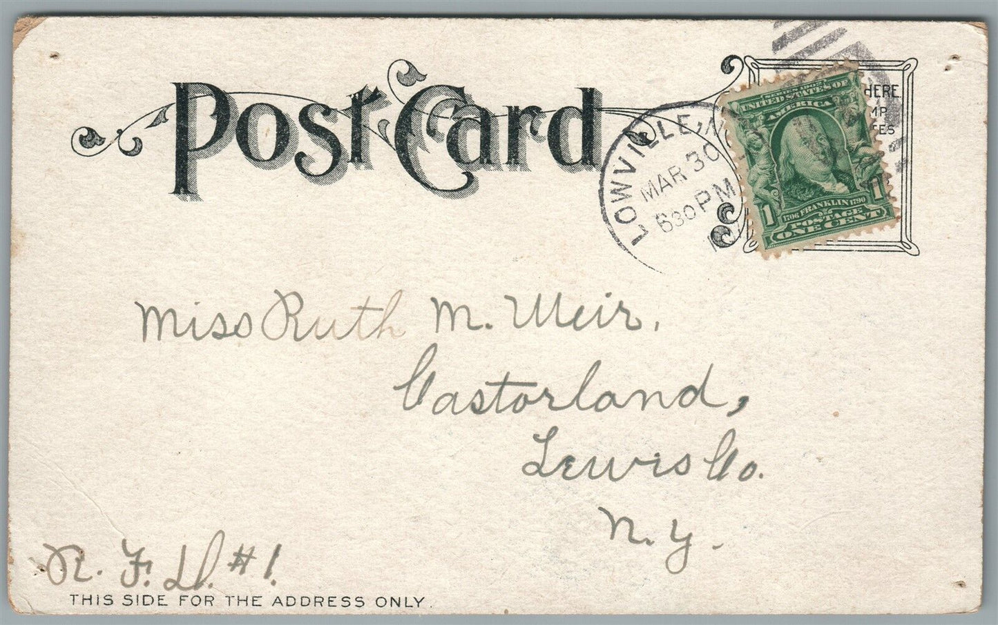 CAT & DOG on the ROOF COMIC ANTIQUE POSTCARD