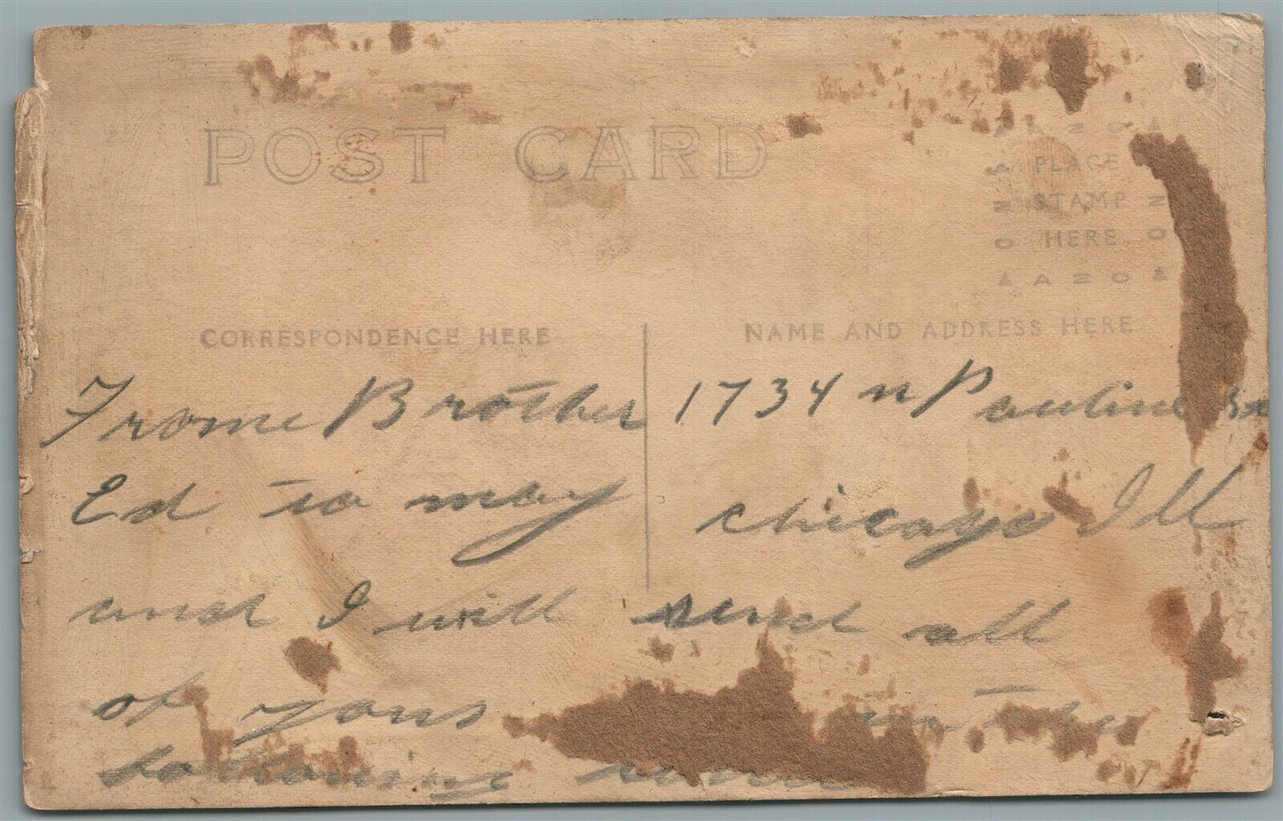 MEXICAN WAR MILITARY CAMP ANTIQUE REAL PHOTO POSTCARD RPPC