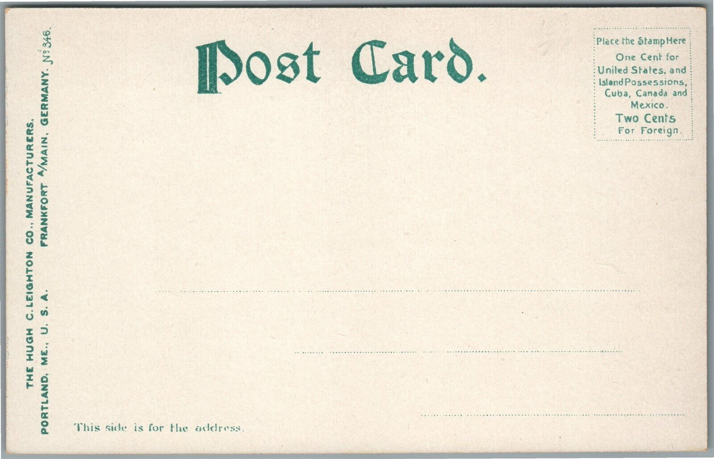 SHARON VT GENERAL VIEW ANTIQUE POSTCARD