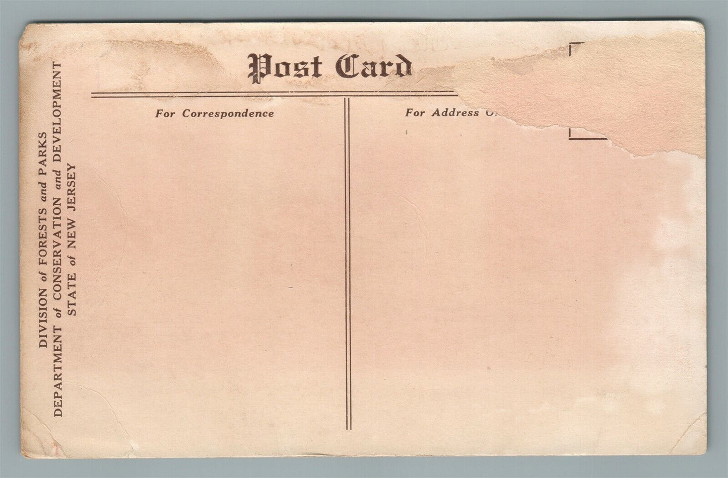 WASHINGTON CROSSING PARK NJ DAUGHTERS OF REVOLUTION GARDEN ANTIQUE POSTCARD
