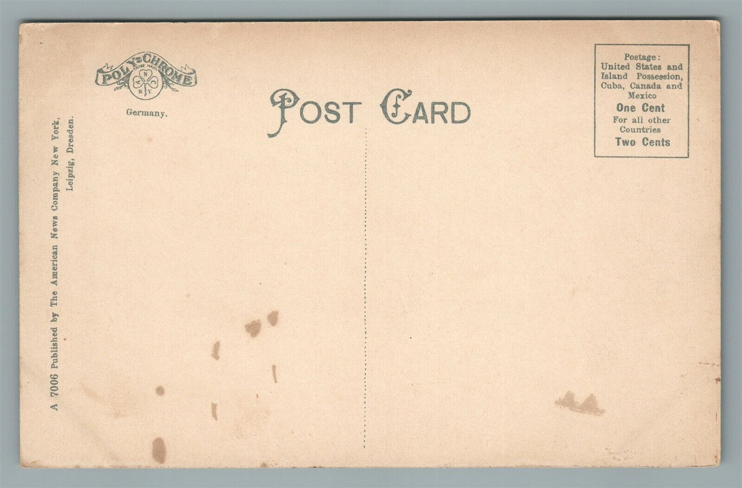 STAMFORD CATSKILL MOUNTAINS NY ANTIQUE POSTCARD