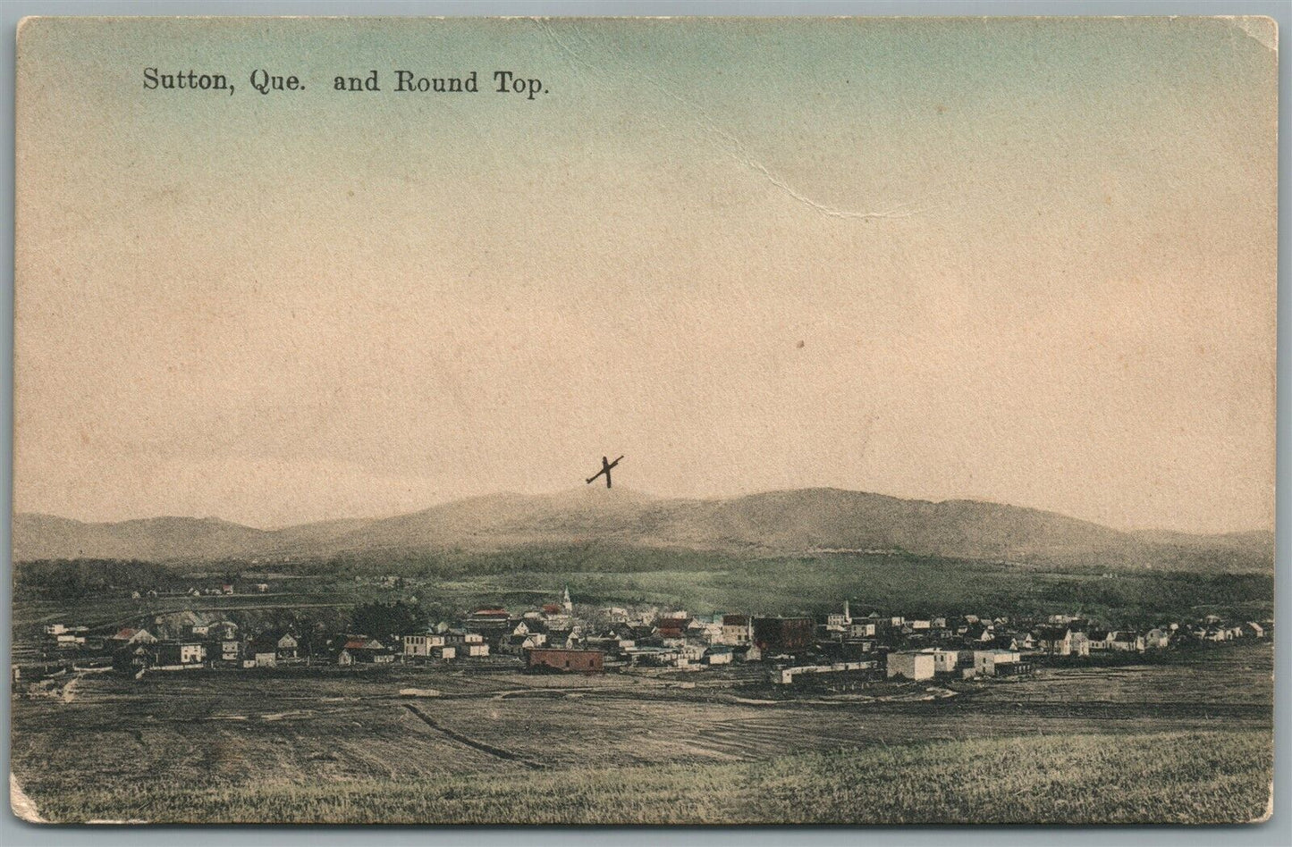 CANADA SUTTON QUE AND ROUND TOP ANTIQUE POSTCARD