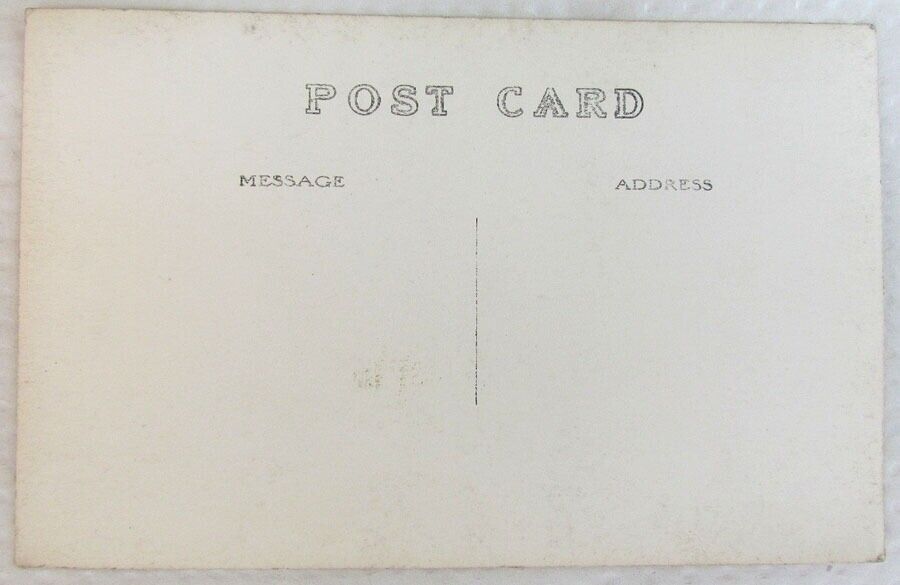 RPPC LARGE FAMILY AT THE HOUSE ANTIQUE REAL PHOTO POSTCARD