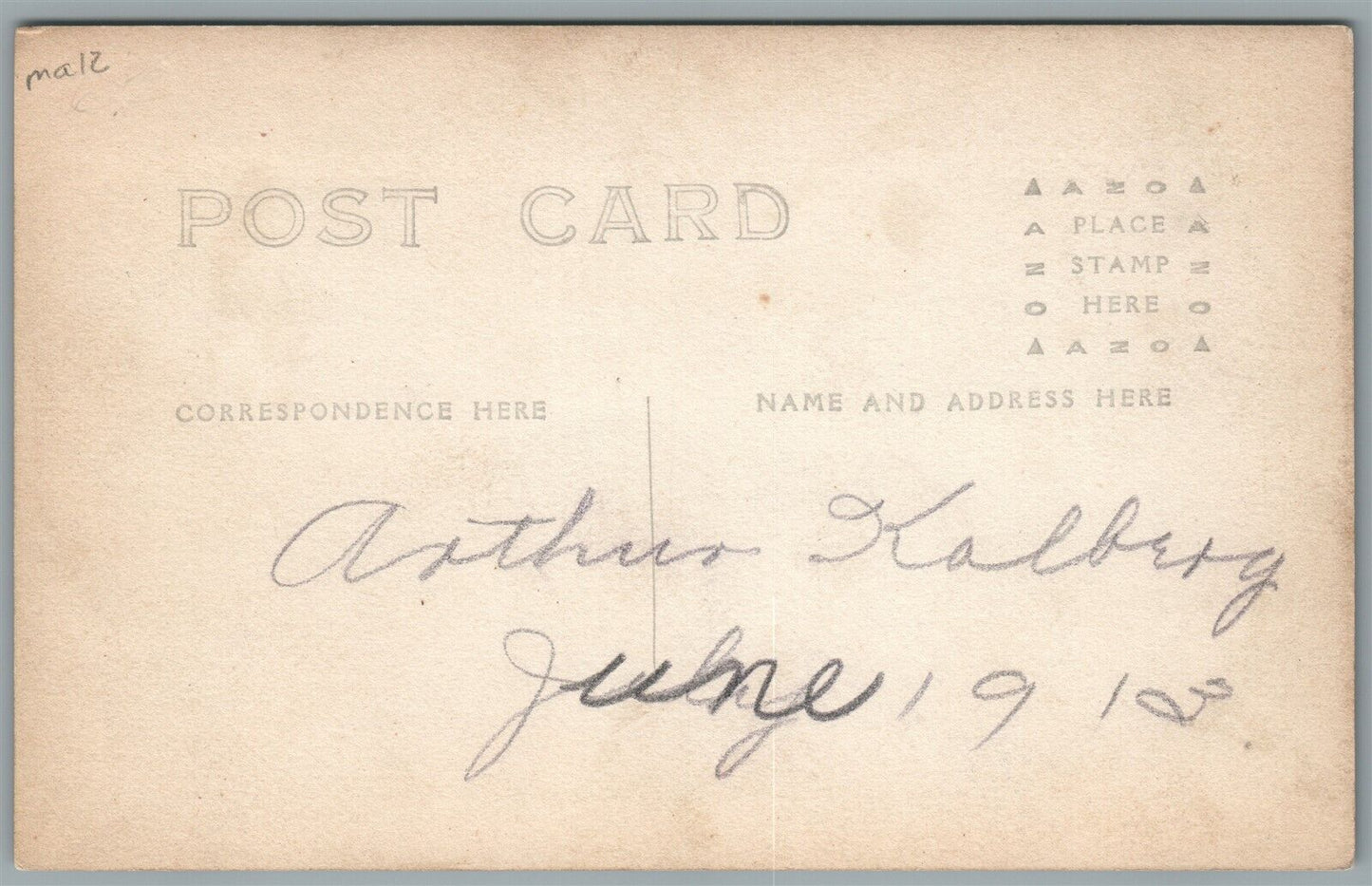 SPRINGFIELD MA S.T.V. DENVER CLASS ANTIQUE REAL PHOTO POSTCARD RPPC