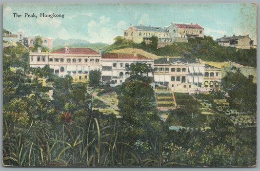 HONGKONG THE PEAK ANTIQUE POSTCARD