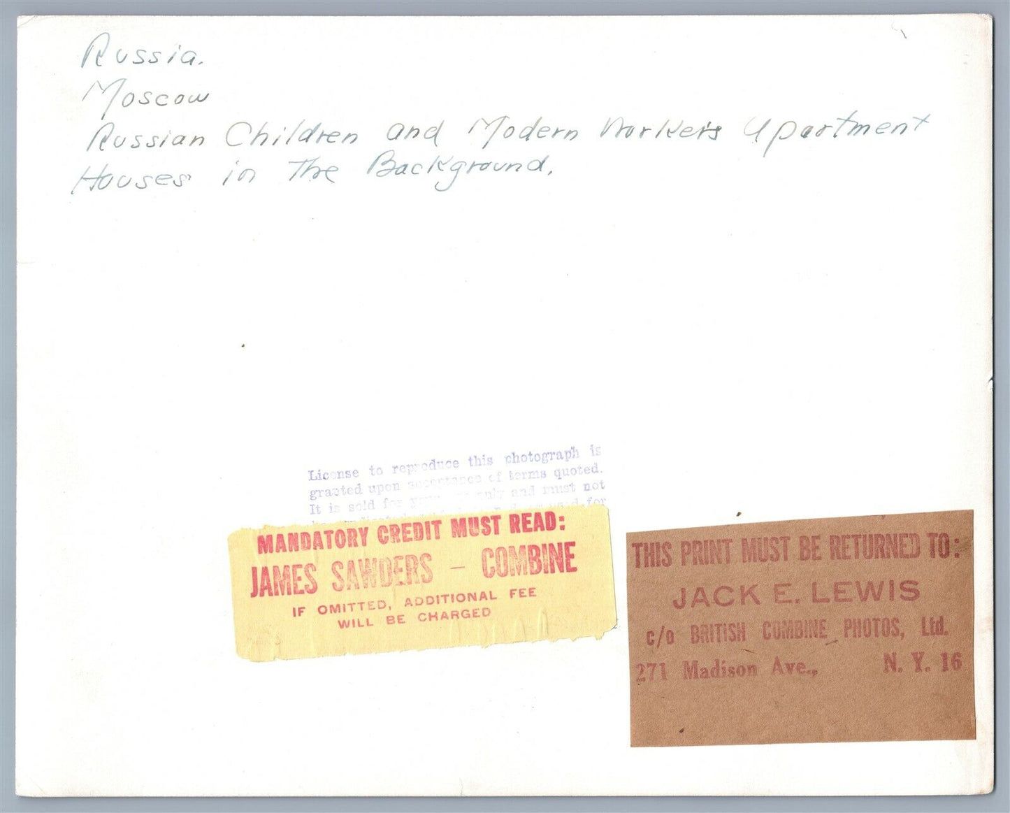 1930s RUSSIA MOSCOW CHILDREN & APARTMENT BUILDINGS VINTAGE REAL PRESS PHOTO