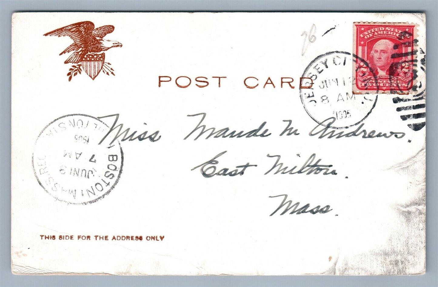 BROOKLYN NY CONEY ISLAND BATHING SCENE ANTIQUE POSTCARD