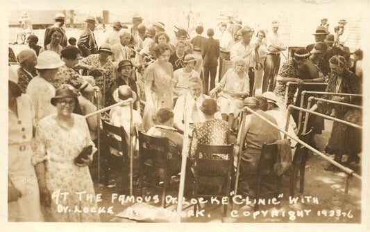 DR. MAHLON W. LOCKE Williamsburg ONTARIO CANADA ANTIQUE REAL PHOTO POSTCARD RPPC