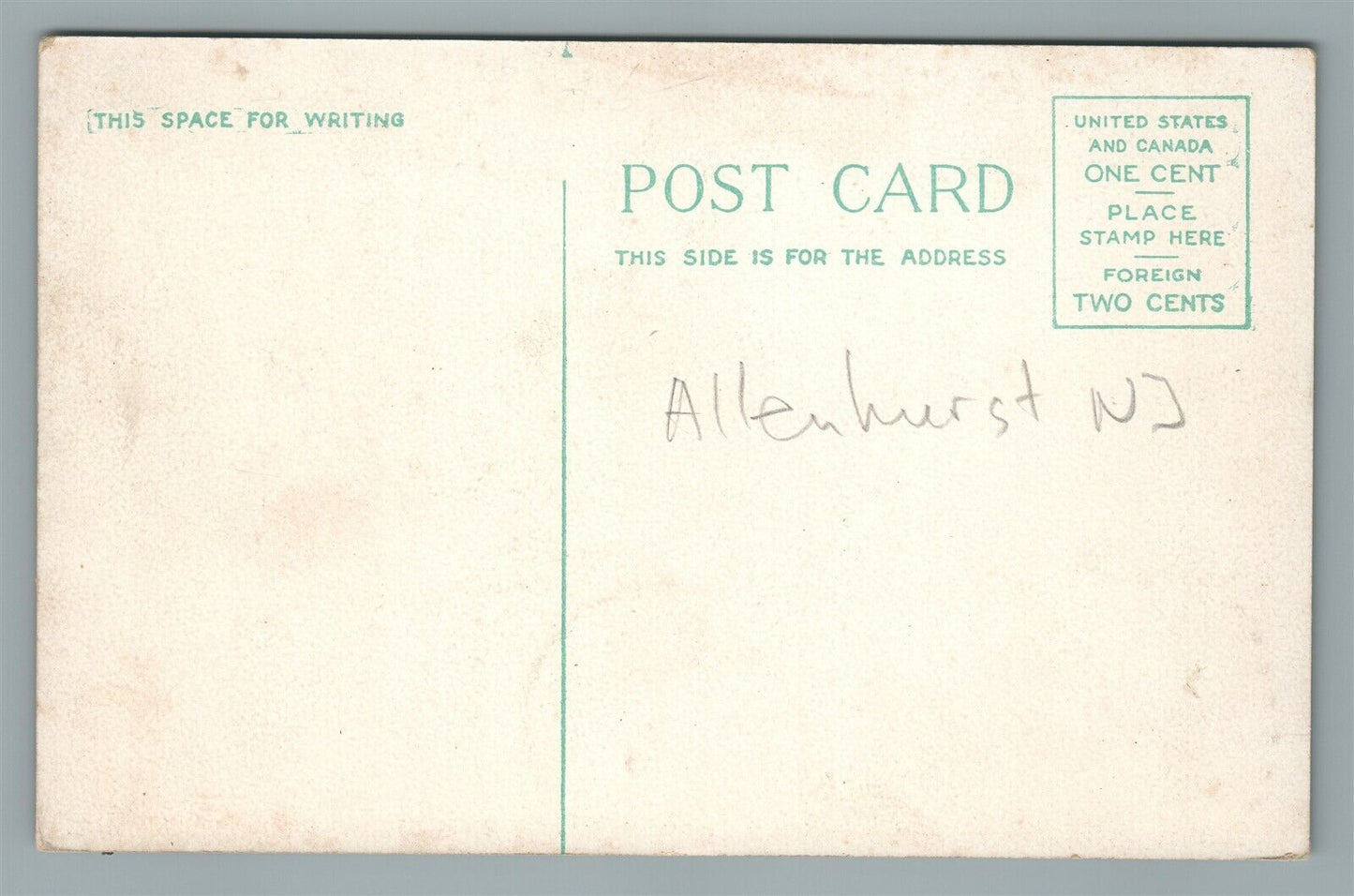 DEAL LAKE NJ ANTIQUE POSTCARD