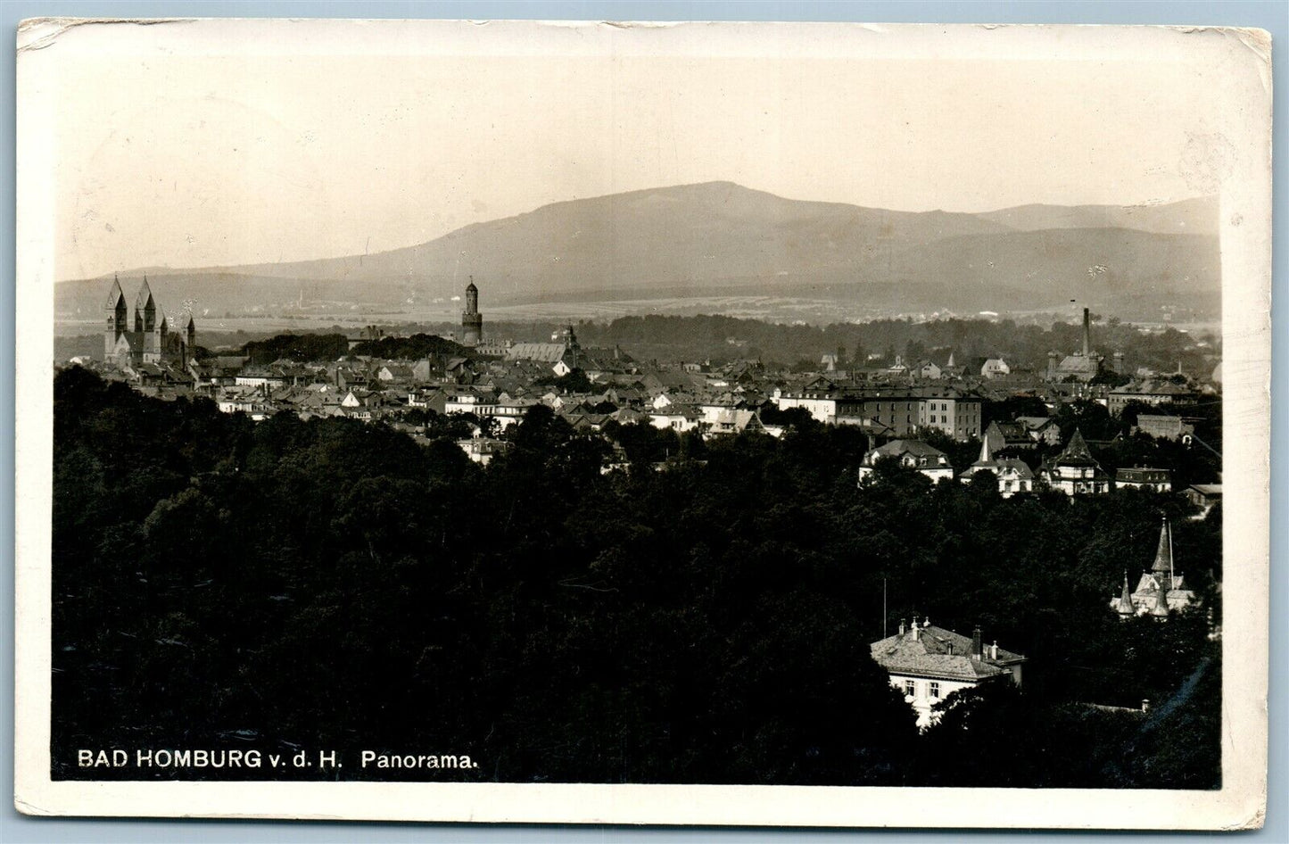 BAD HOMBURG GERMANY ANTIQUE REAL PHOTO POSTCARD RPPC