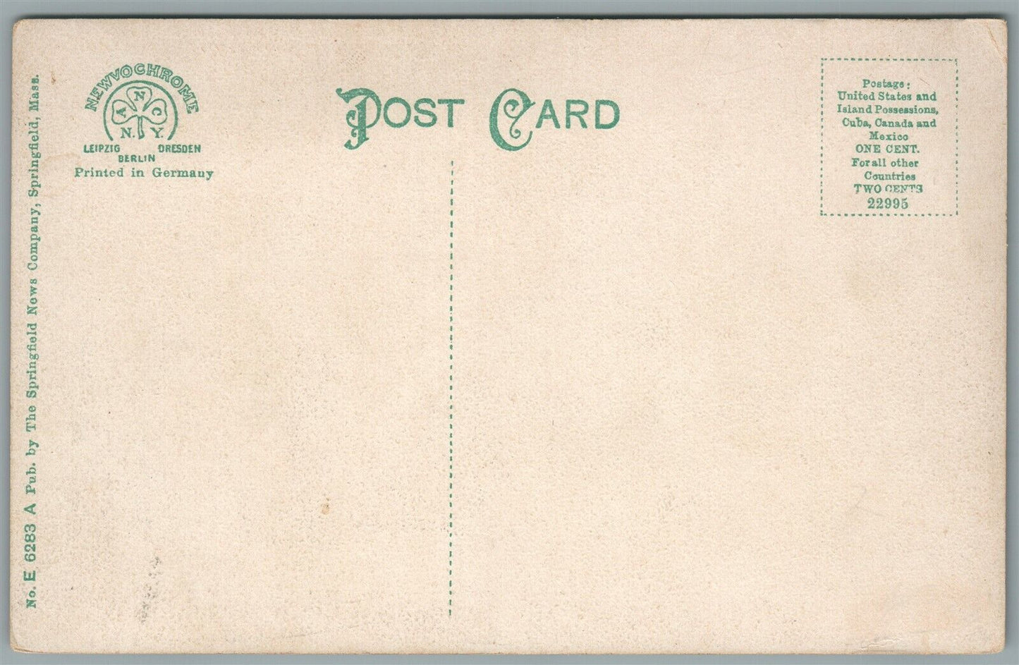 CUMMINGTON MA BRYANT LIBRARY ANTIQUE POSTCARD