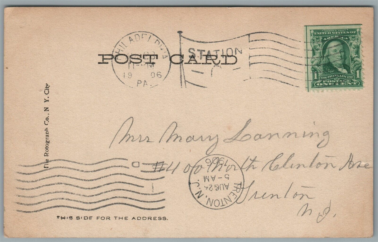 CAT IN THE BASKET ANTIQUE REAL PHOTO POSTCARD RPPC