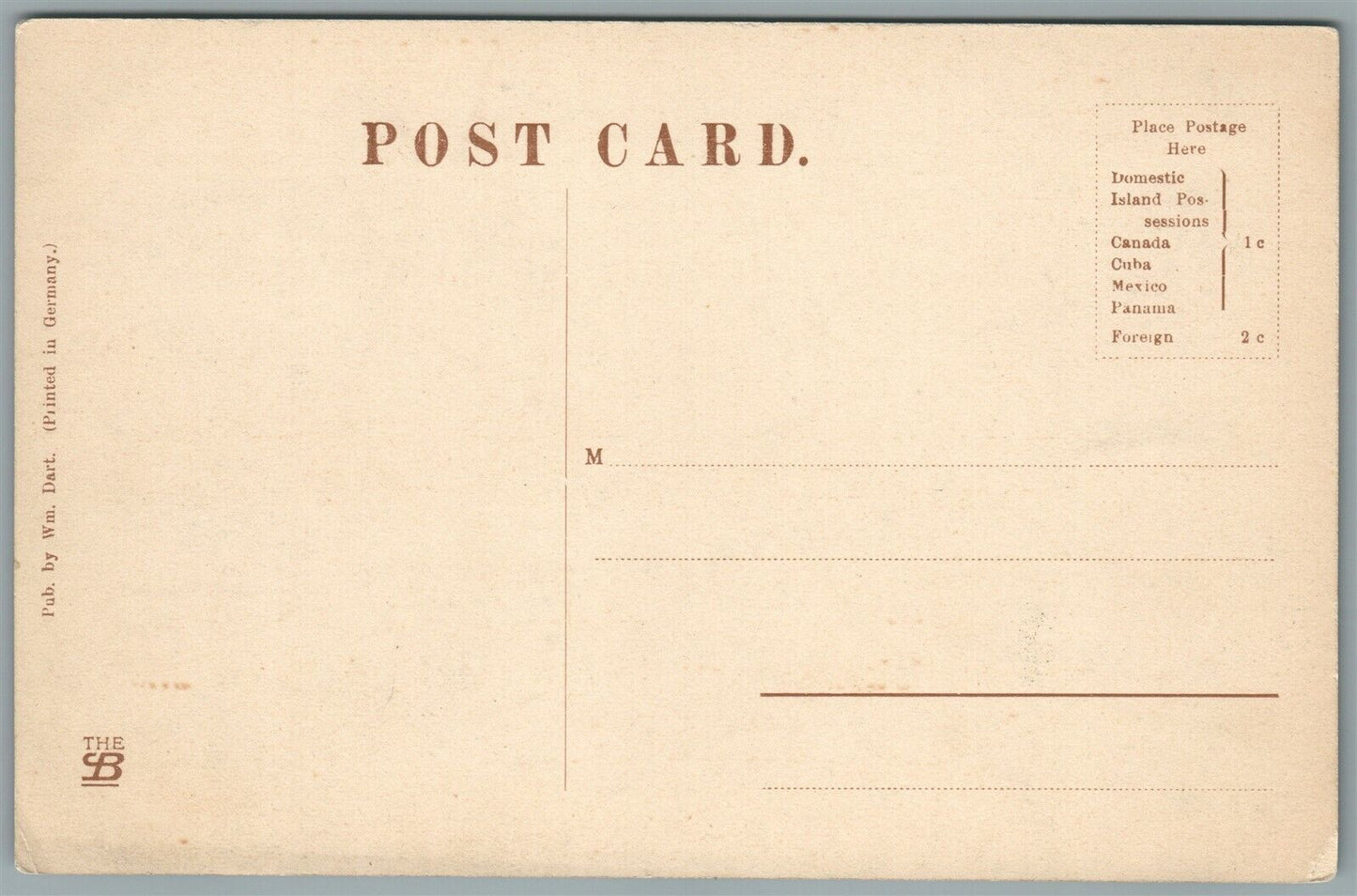 DARTS NY VIEW FROM LAKE ANTIQUE POSTCARD