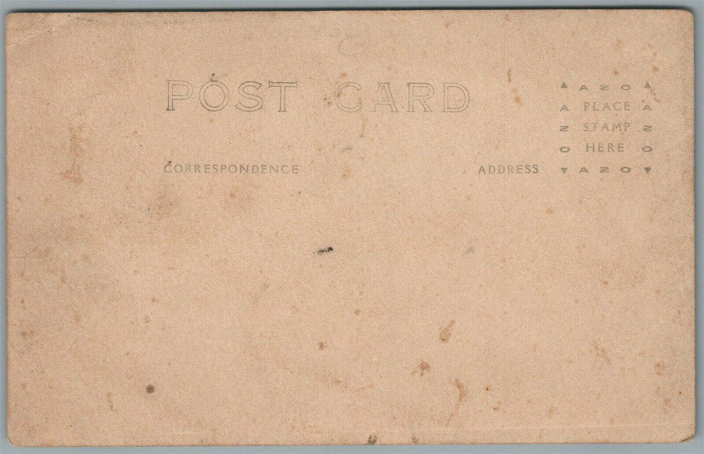 WWI SOLDIER w/ AMERICAN FLAG ANTIQUE REAL PHOTO POSTCARD RPPC