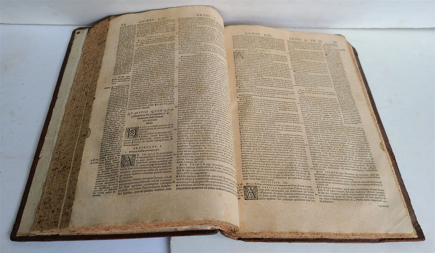 1562 THOMAS AQUINAS Summa sacrae theologiae antique FOLIO