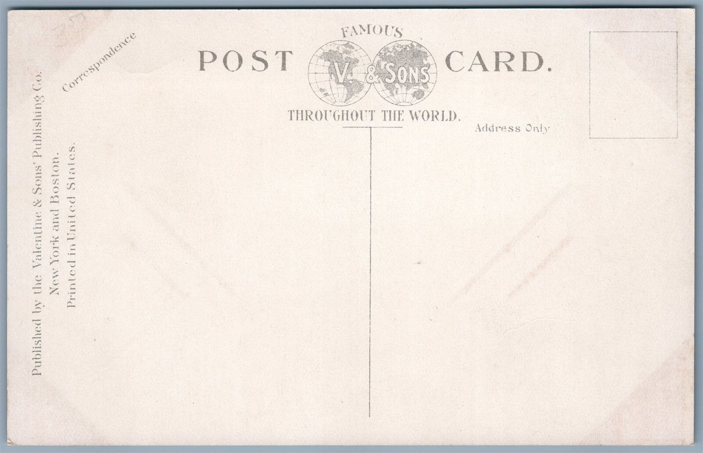 AMSTERDAM NY OLD LADIES HOME ANTIQUE POSTCARD