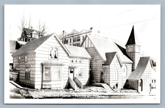 KETCHIKAN AK METHODIST CHURCH VINTAGE REAL PHOTO POSTCARD RPPC