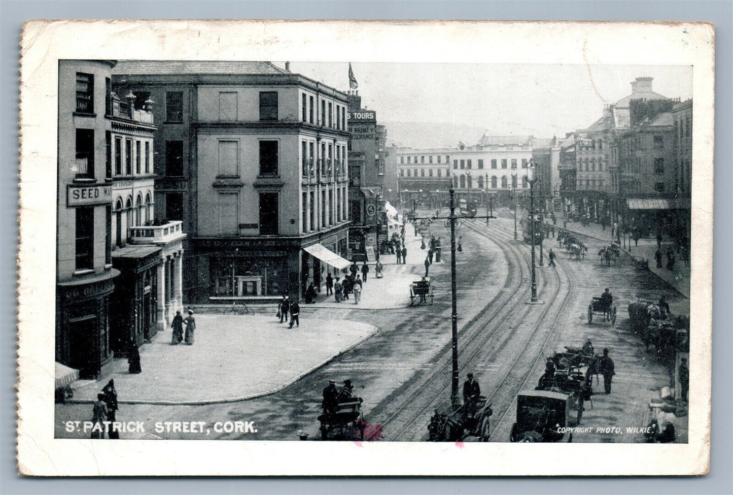CORK ENGLAND ST. PATRICK STREET ANTIQUE POSTCARD