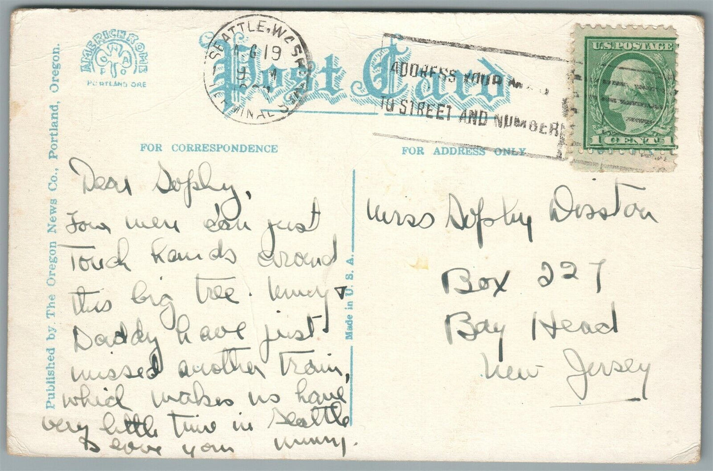 SOLDIERS AT NORTHWESTERN TREE ALONG S.P. ROAD ANTIQUE POSTCARD
