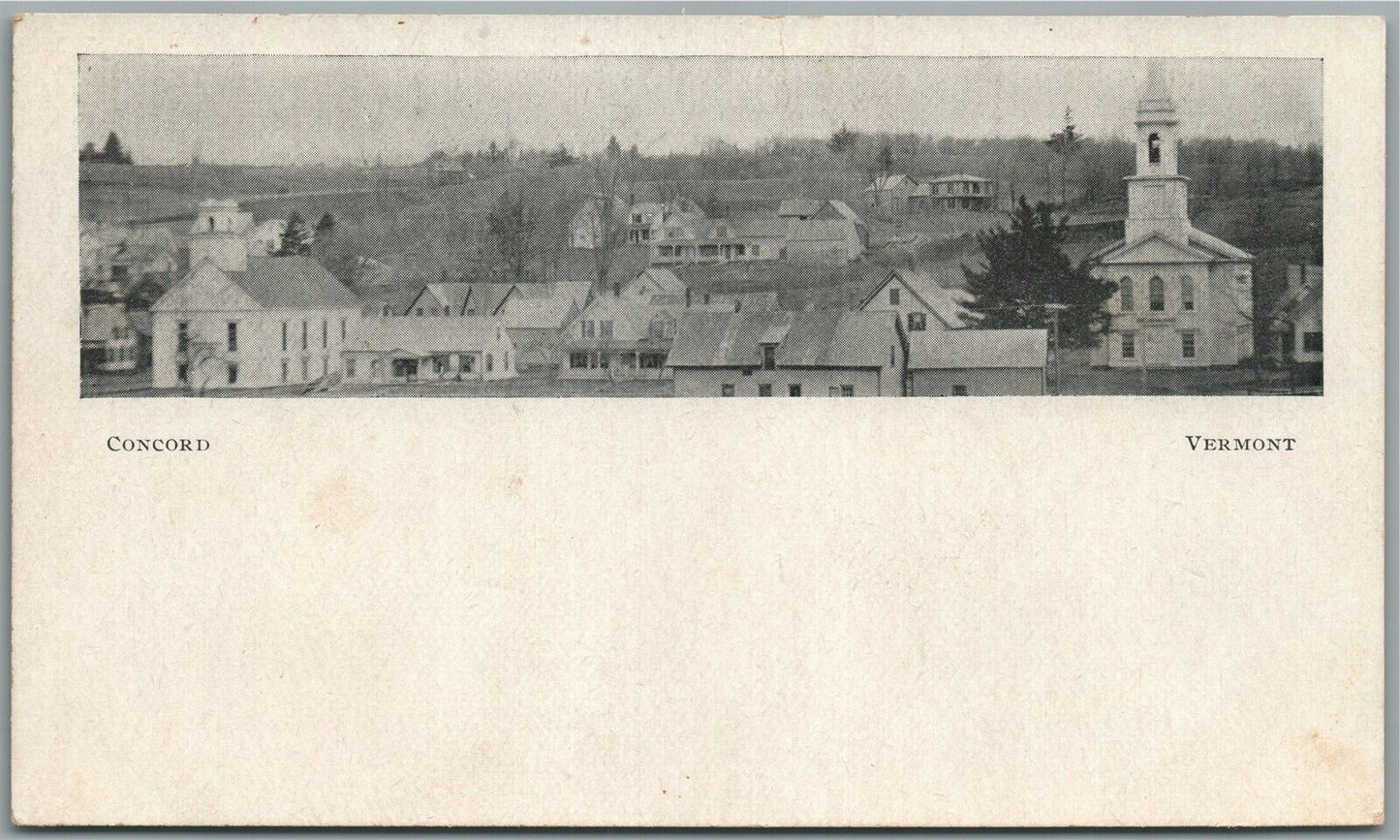 CONCORD VT GENERAL VIEW ANTIQUE POSTCARD