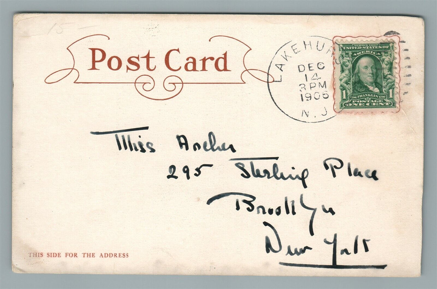 LAKEHURST NJ PINE TREE INN ANTIQUE POSTCARD