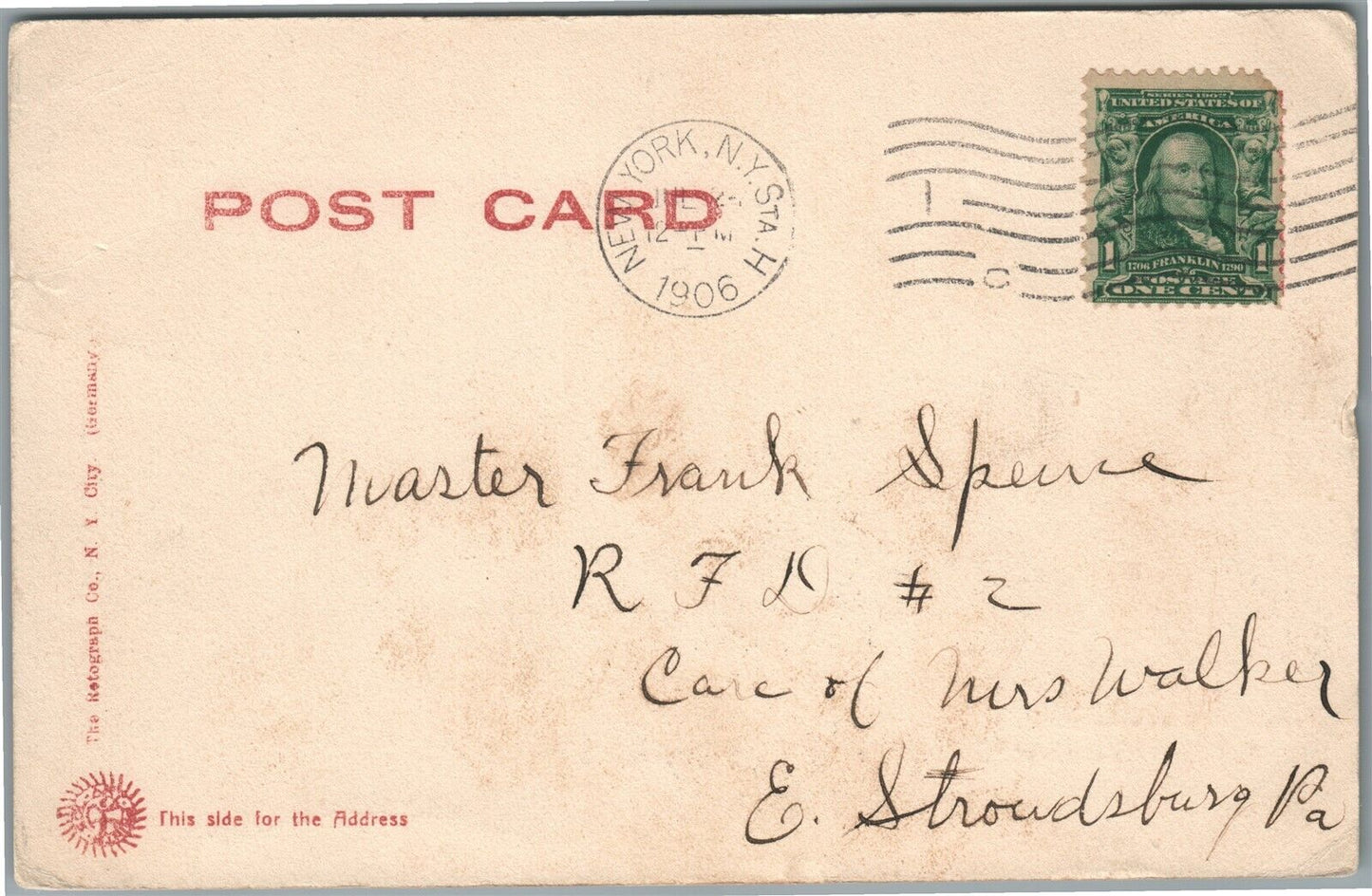 ALEXANDRIA BAY NY STEAMBOAT ISLANDER ANTIQUE POSTCARD